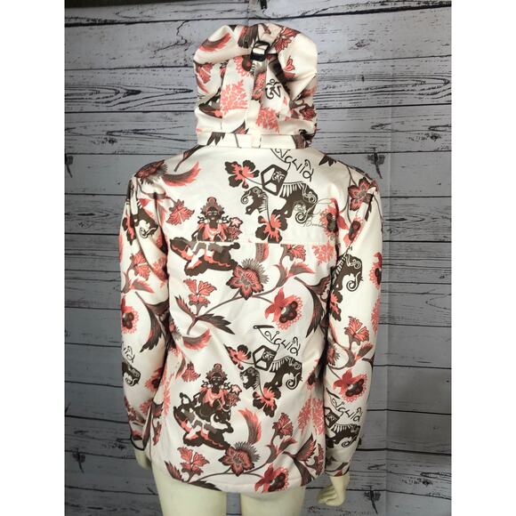 Liquid Boardwear ski jacket in cream & floral with removable hood size XS - Picture 16 of 16